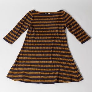 BDG Yellow & Blue Striped Dress